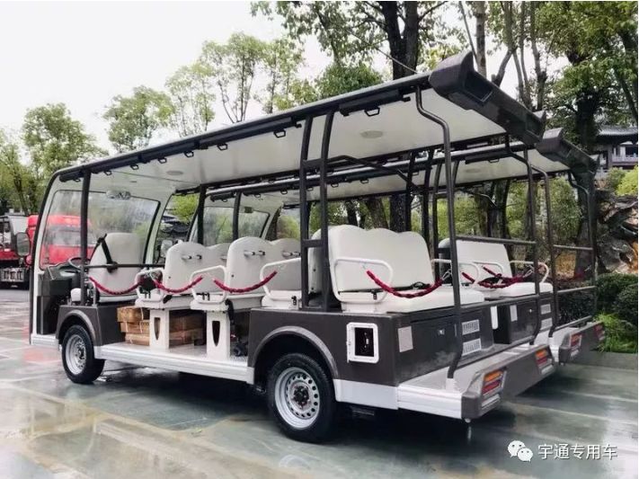 6台宇通锂电观光车交付根宫佛国文化旅游区
