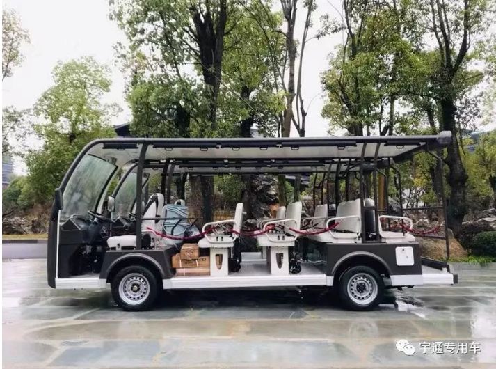 6台宇通锂电观光车交付根宫佛国文化旅游区