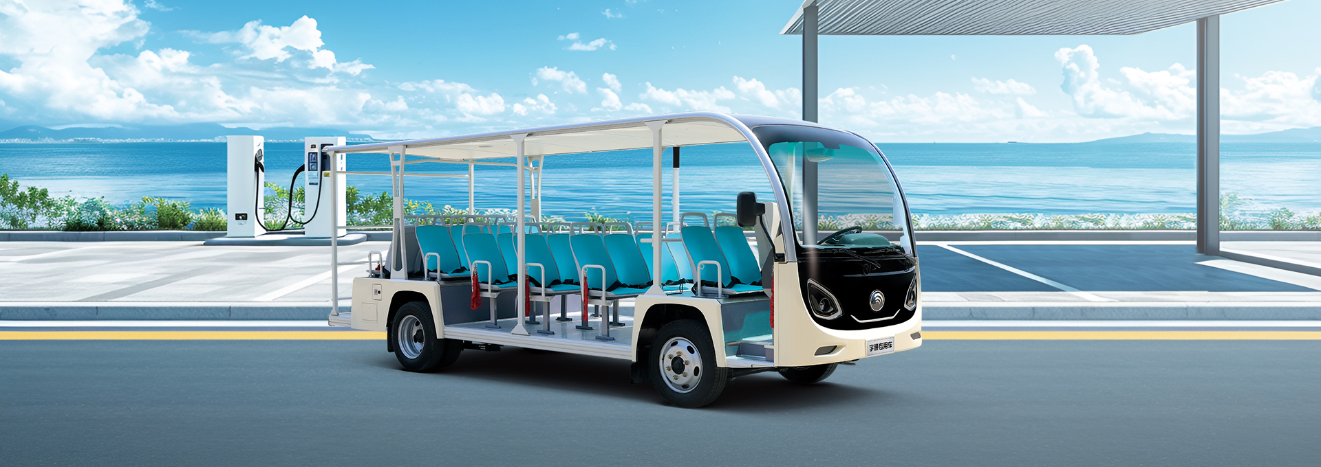 ZKGDHB 23座锂电观光车