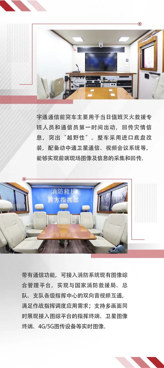 宇通省级灭火救援现场指挥部车辆编组交付消防系统