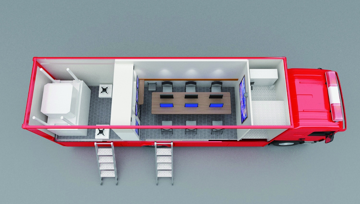 大型无人机通信指挥消防车