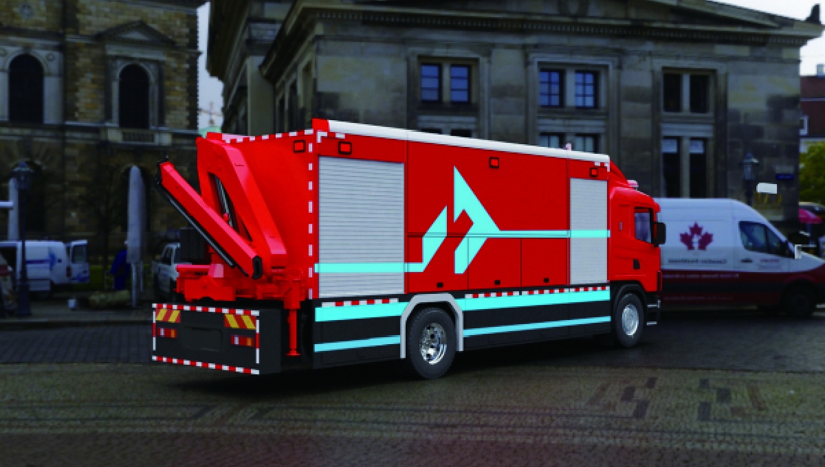 无人机灭火救援消防车