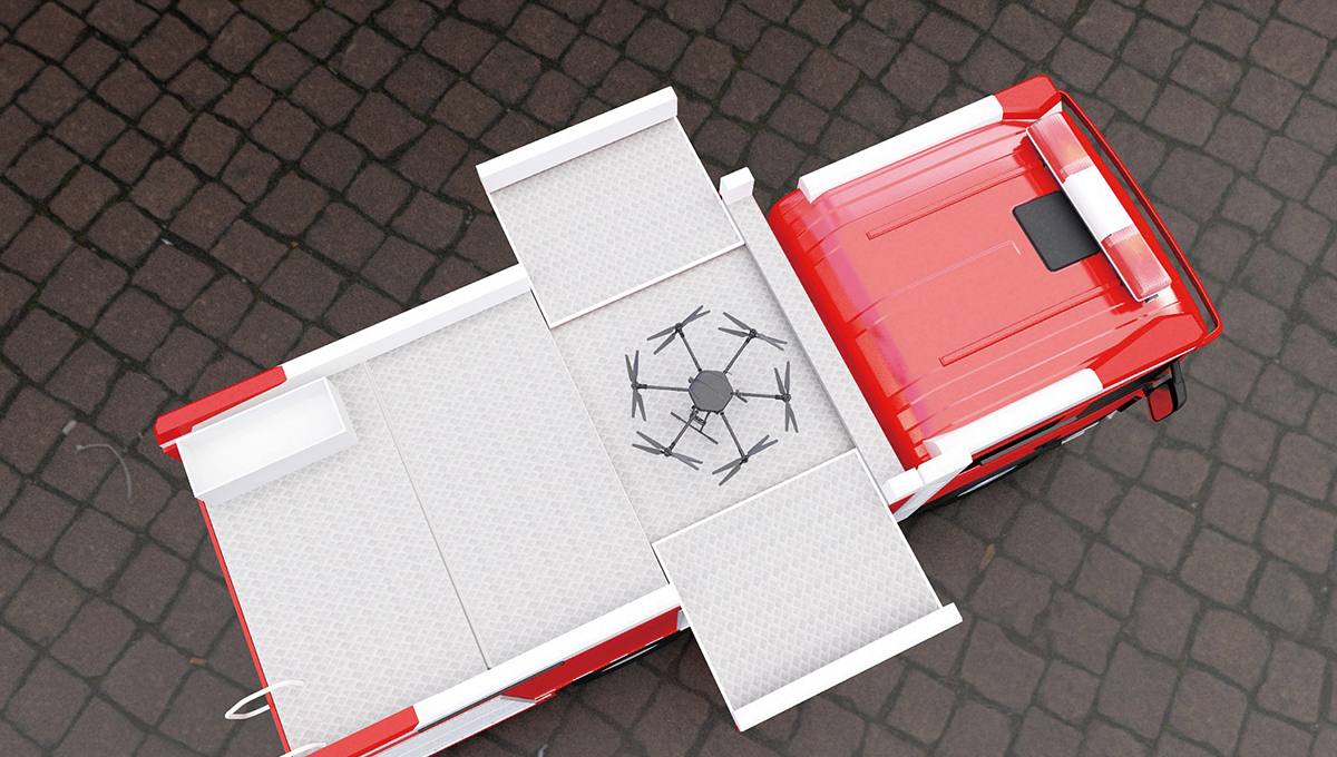 无人机泡沫灭火车