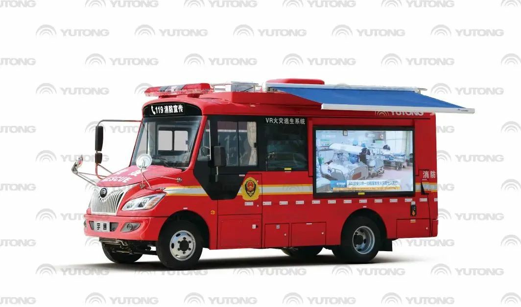 安全守护成长，宇通宣传消防车助力消防安全“开学第一课”！